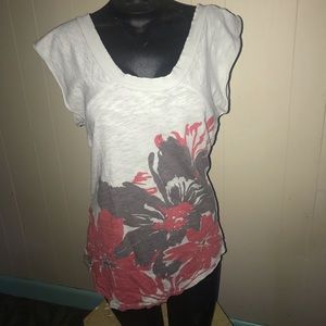 Free people 100% cotton off shoulder shirt